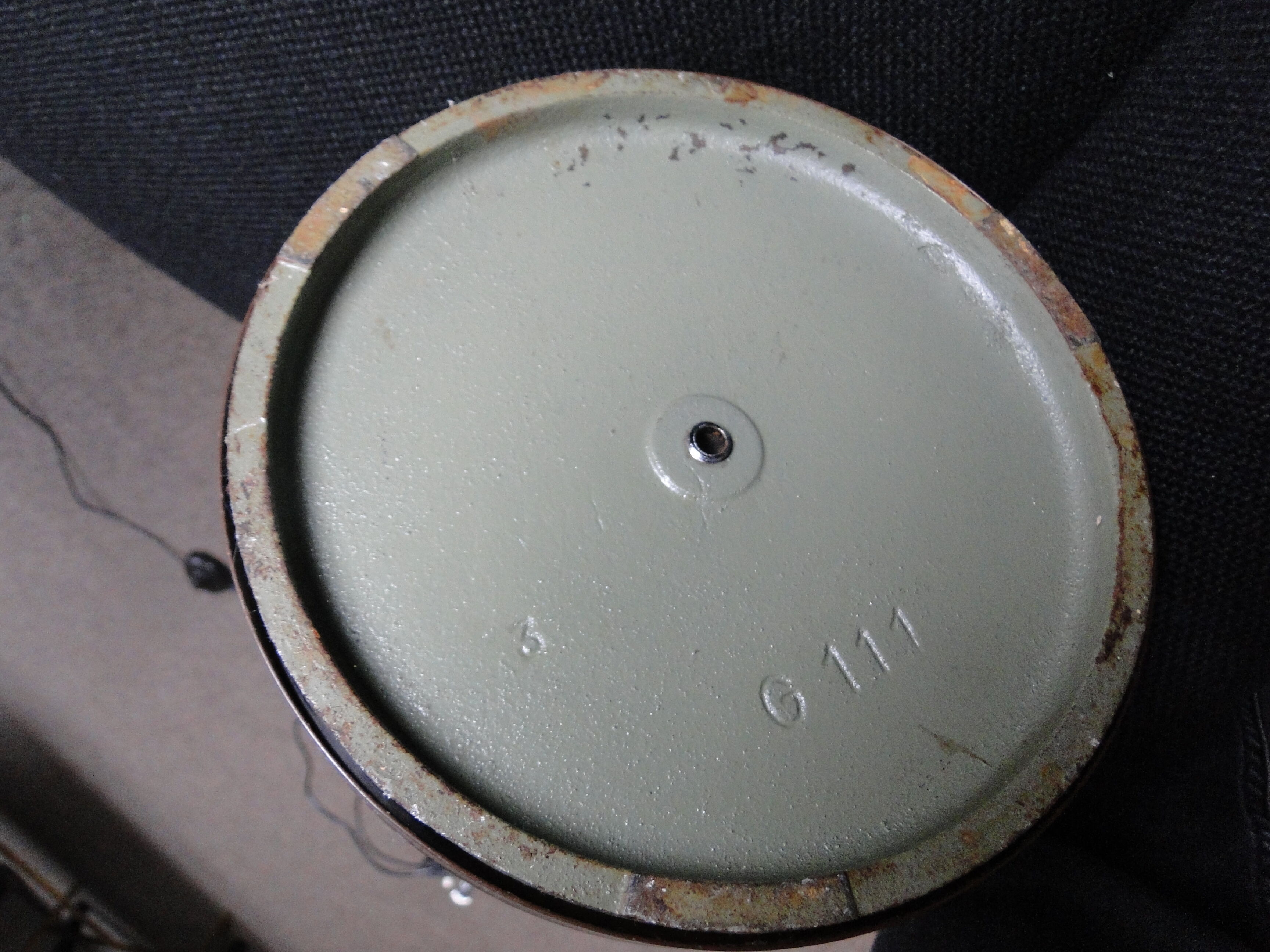 Lamppost space age brown with 2 spots