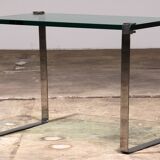 Peter Draenert Model 1022 Side table - Chrome & Glass, Germany 1960