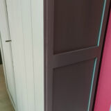 3-door art deco style wardrobe - With or without central mirror