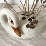 Ceramic duck spades flower
