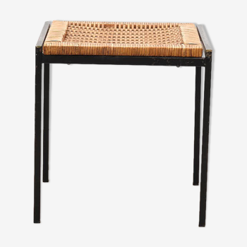 Rattan side table