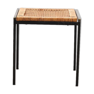 Rattan side table