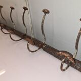 Iron school coat rack