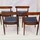 4-Pack Scandinavian chairs 1960