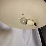 Mushroom lamp in black lacquered steel model Z290, Veneta Lumi, Italy, 1980