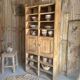 Antique workshop cabinet with compartments and doors