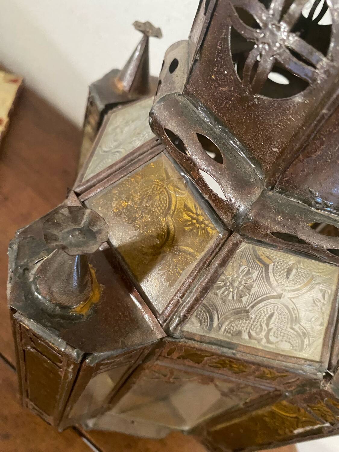Large Moroccan lamp from the 1980s.