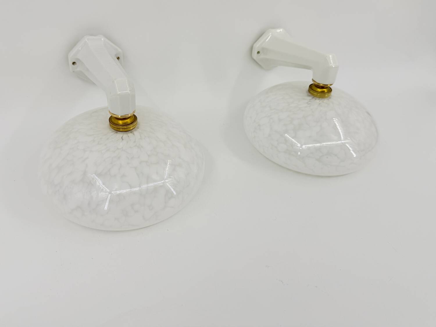 Art Deco porcelain wall lights