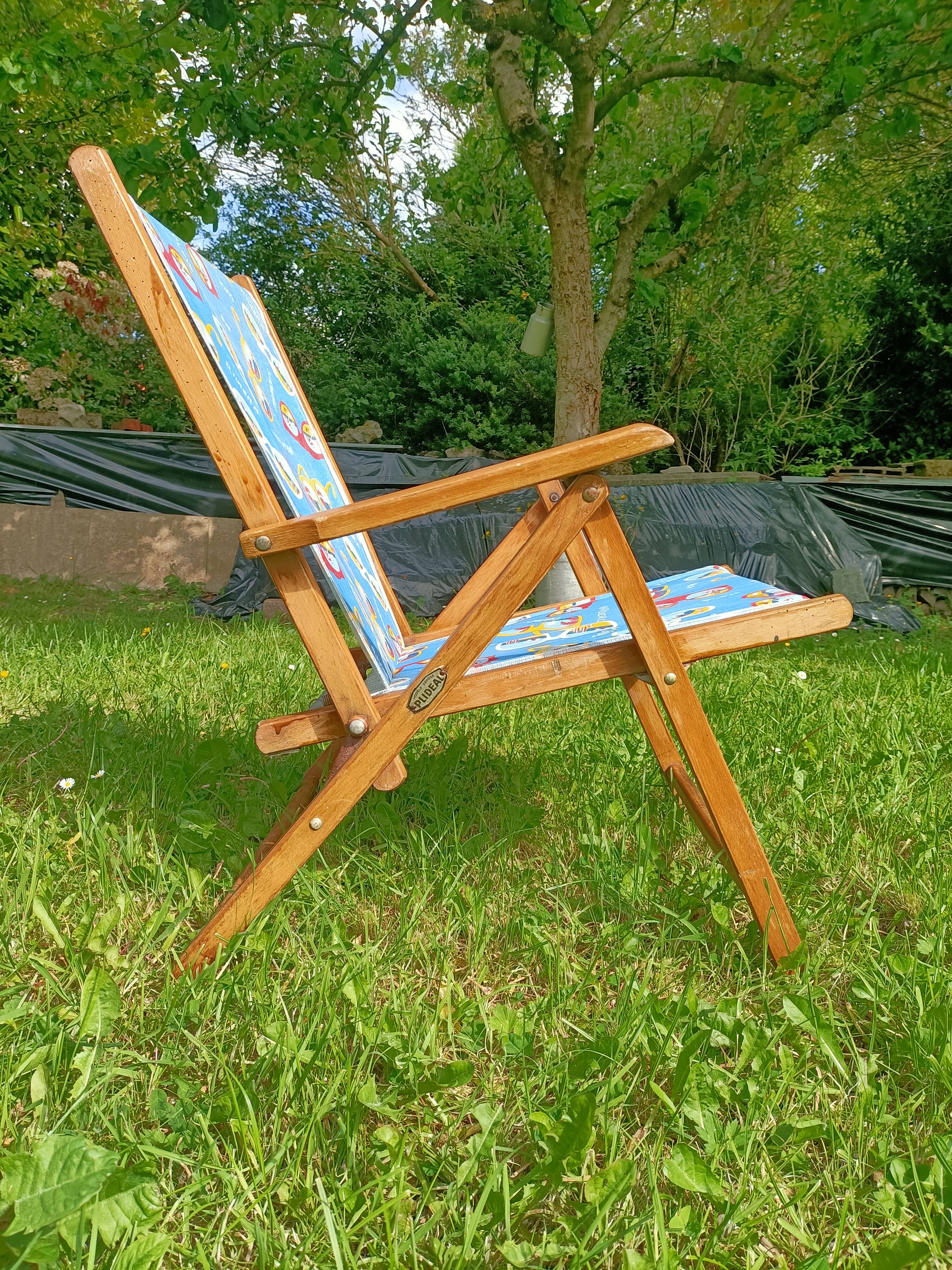 Retro wooden folding chair Plideal 💐