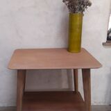 Table served legs compass with wheels 1950s