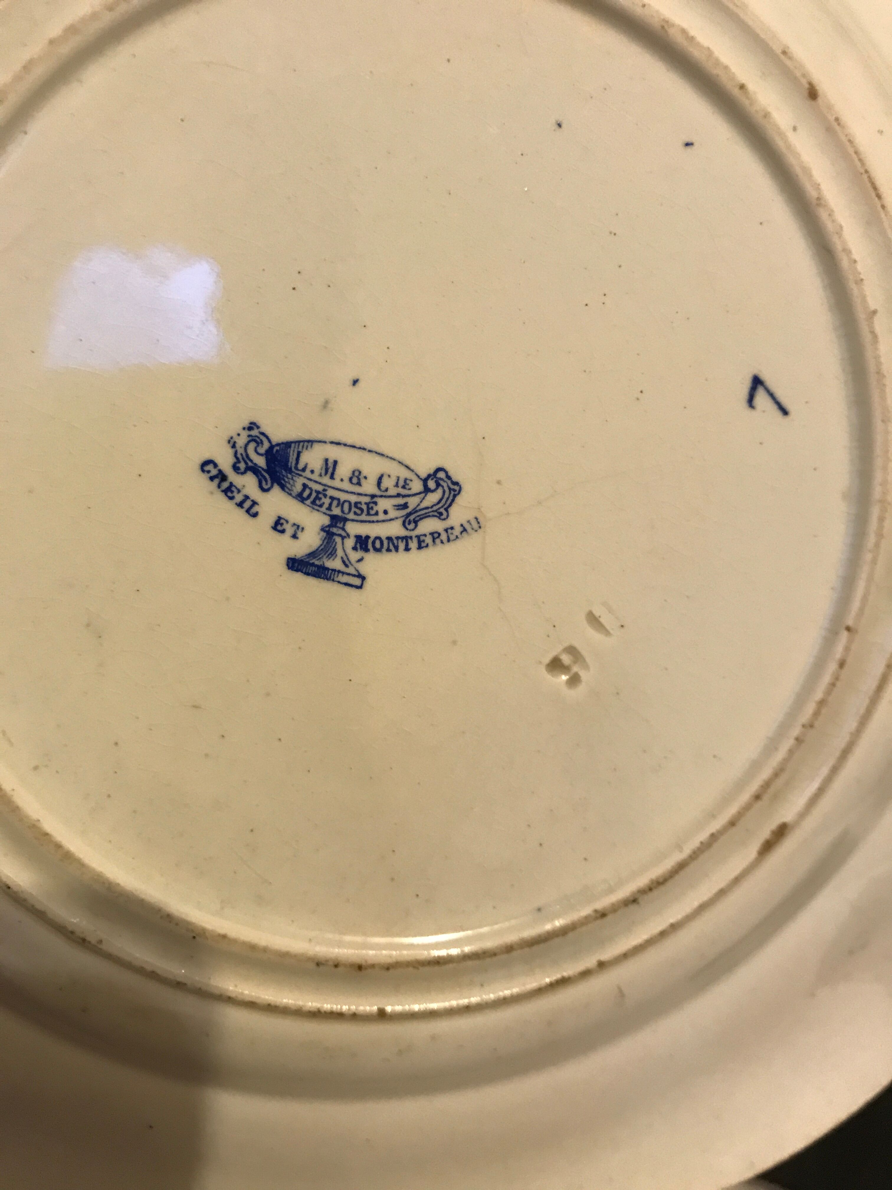 19th Creil Montereau Plate No.5