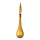 Amber yellow Empoli glass bottle
