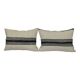 Set of 2 vintage kilim cushion covers 56x41 cm