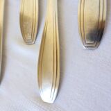 6 fourchettes Apollo en métal argenté poinçonnées 2106245