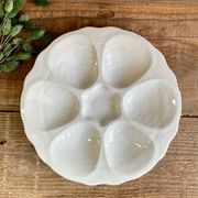2 assiettes à huîtres porcelaine  Apilco France