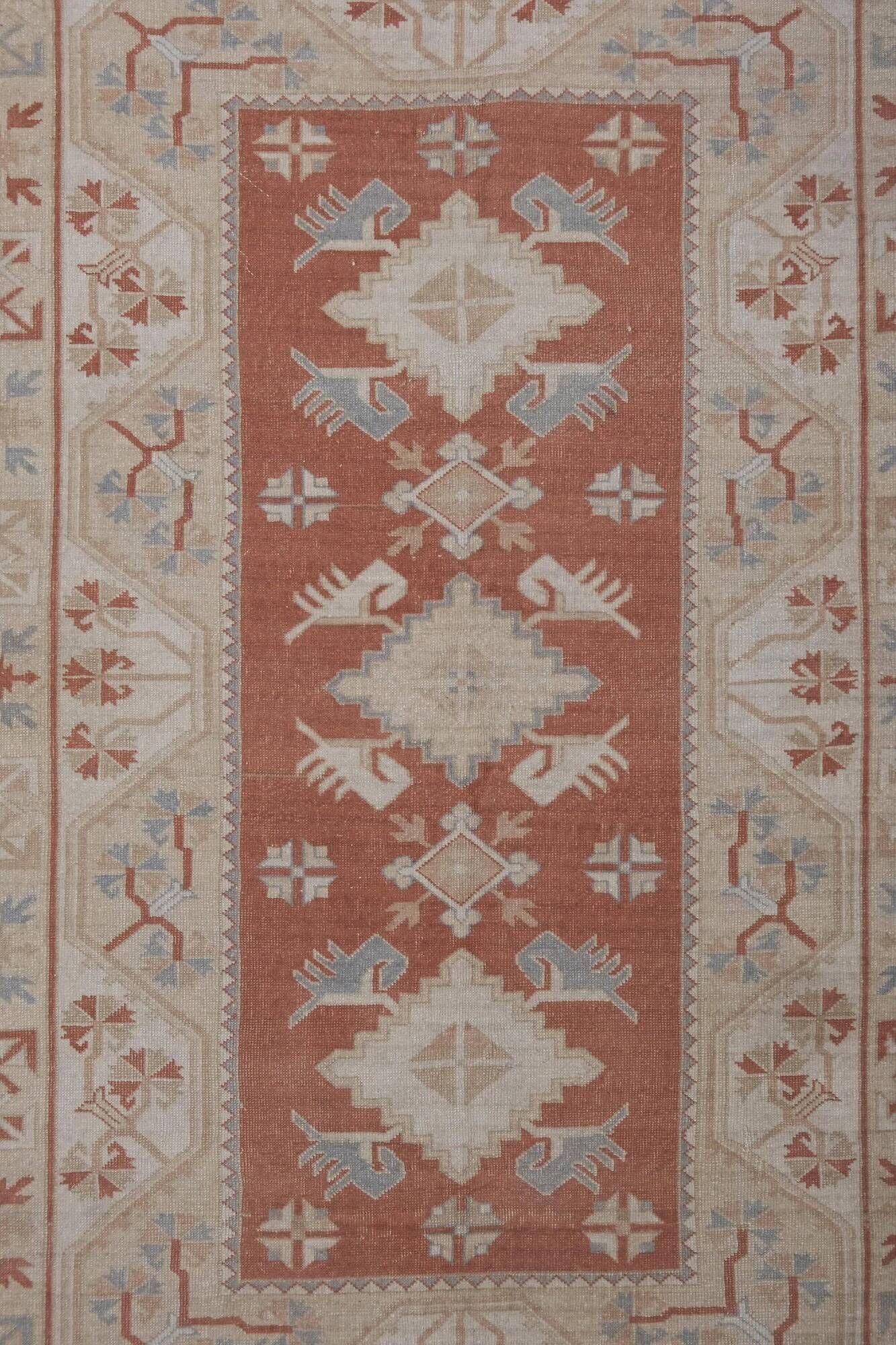 Vintage Turkish rug handmade 199x262 cm