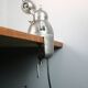 Jieldé desk lamp 2 arms 40cm industrial graphite vice Jean Louis Domecq vintage