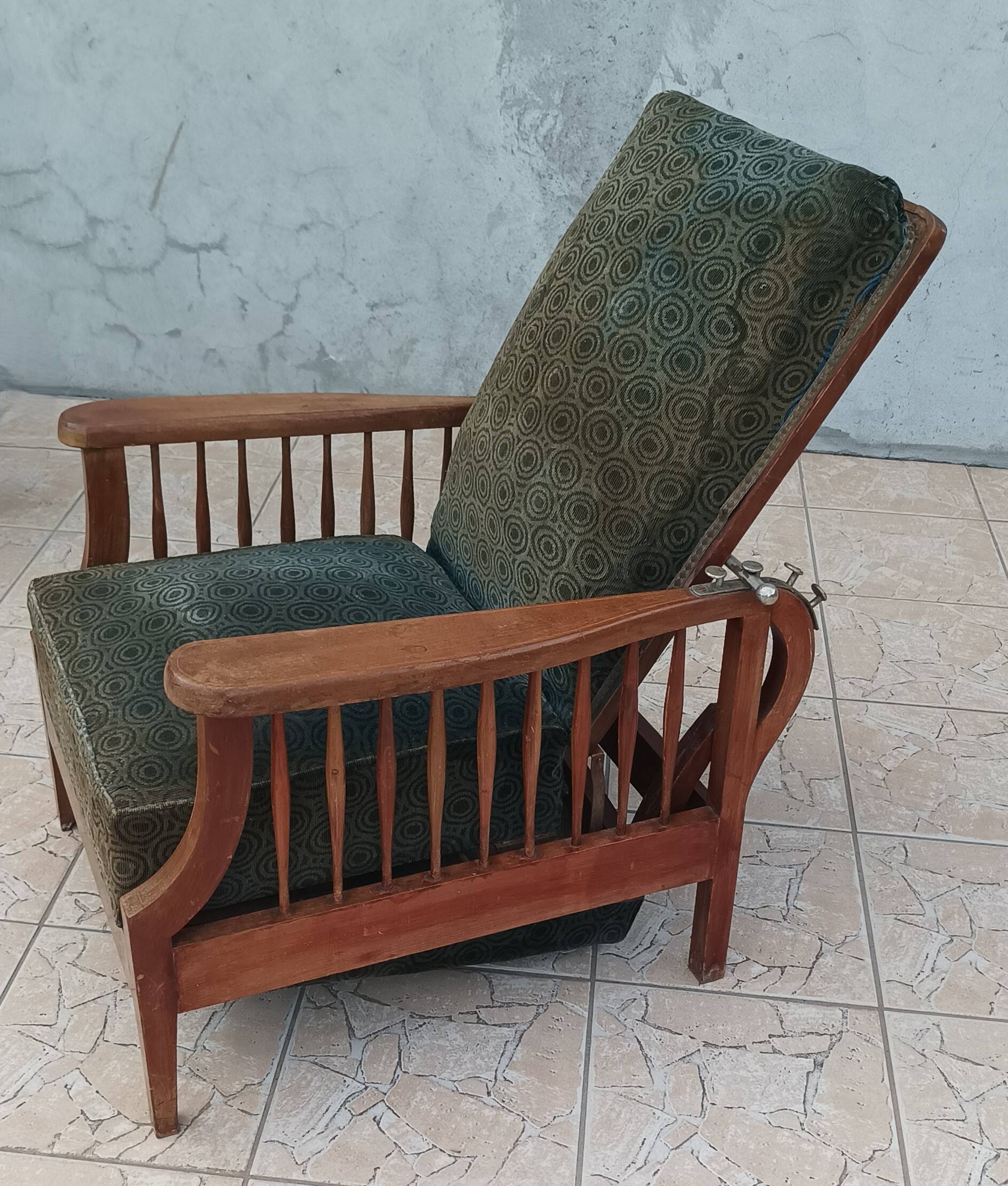 Fauteuil Morris en hêtre Art & Craft