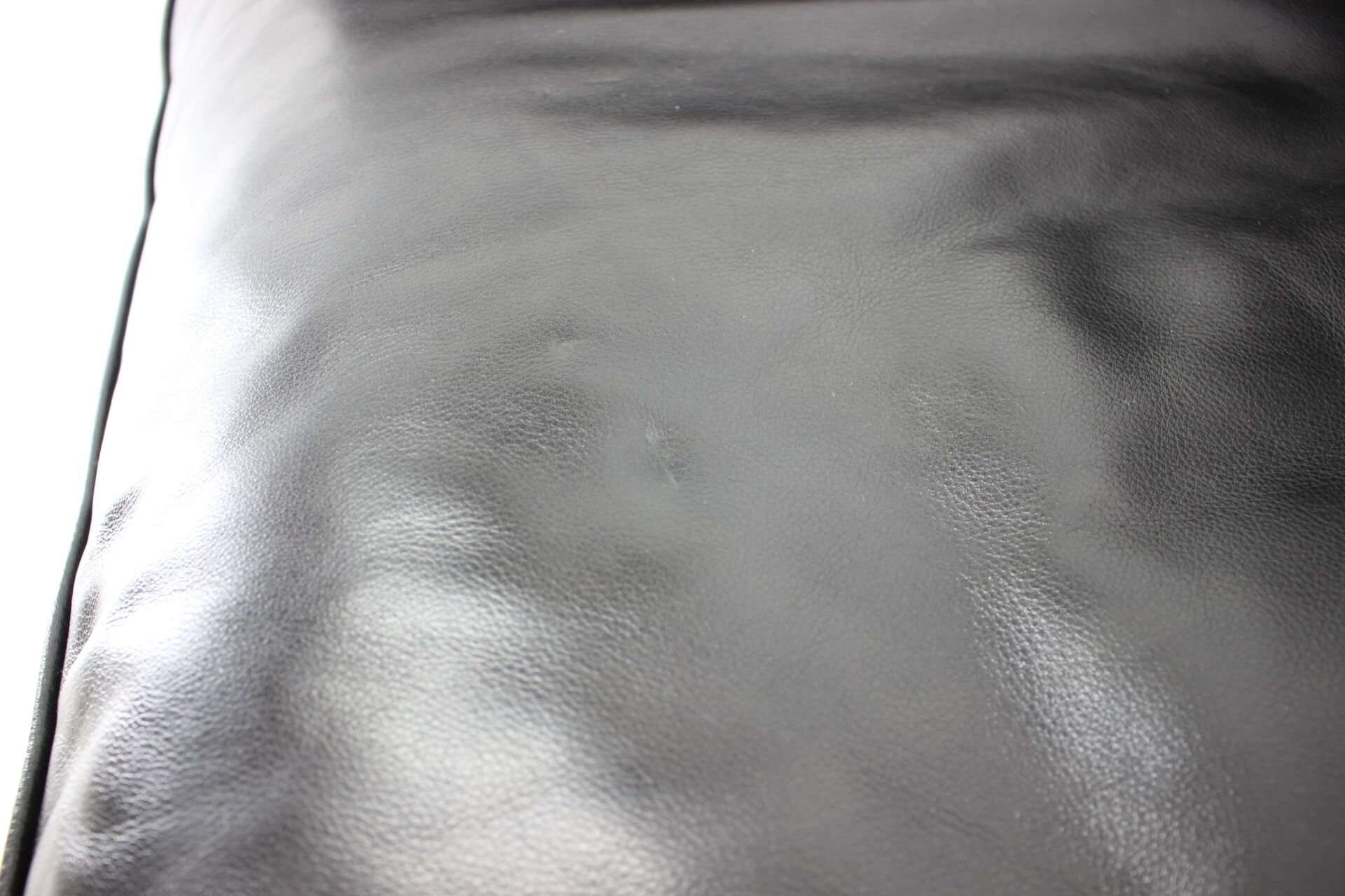 1980s Black Leather 3-Seater Sofa by Stouby, Denmark