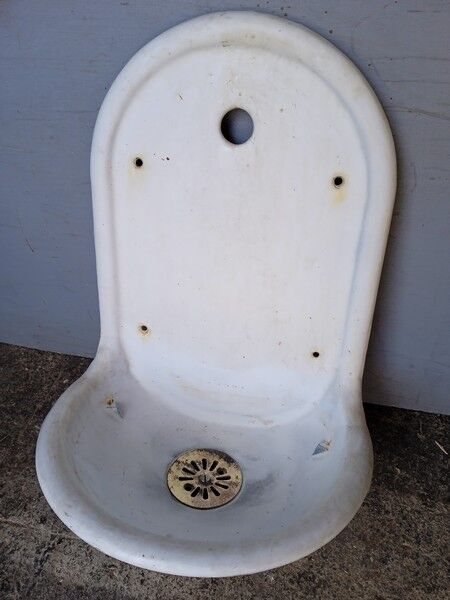 Water fountain, sink enamelled cast iron sink, ep 1950