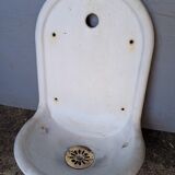 Water fountain, sink enamelled cast iron sink, ep 1950