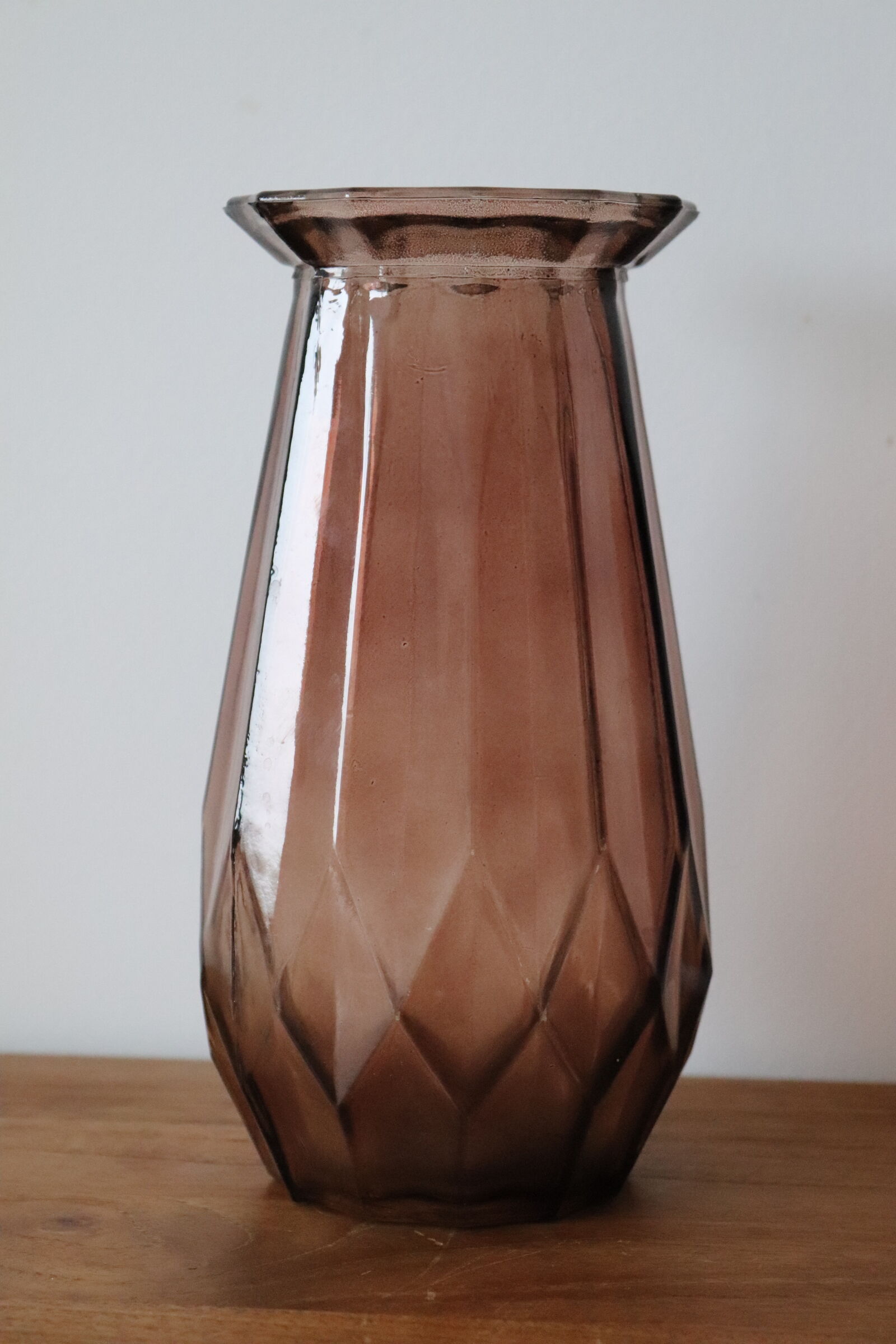 Antique vase in molded glass