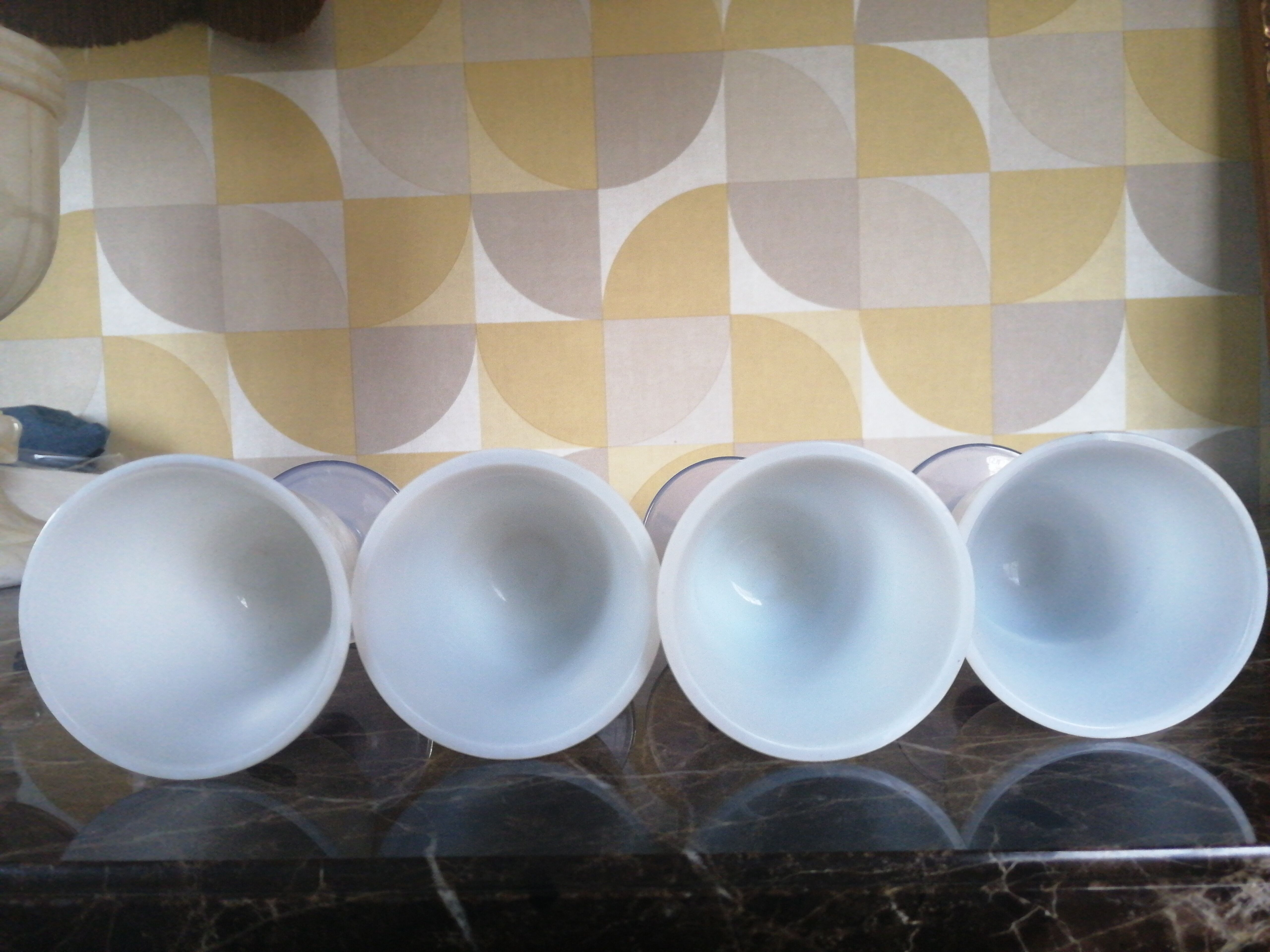 Set of 4 Sèvres crystal glasses