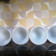 Set of 4 Sèvres crystal glasses