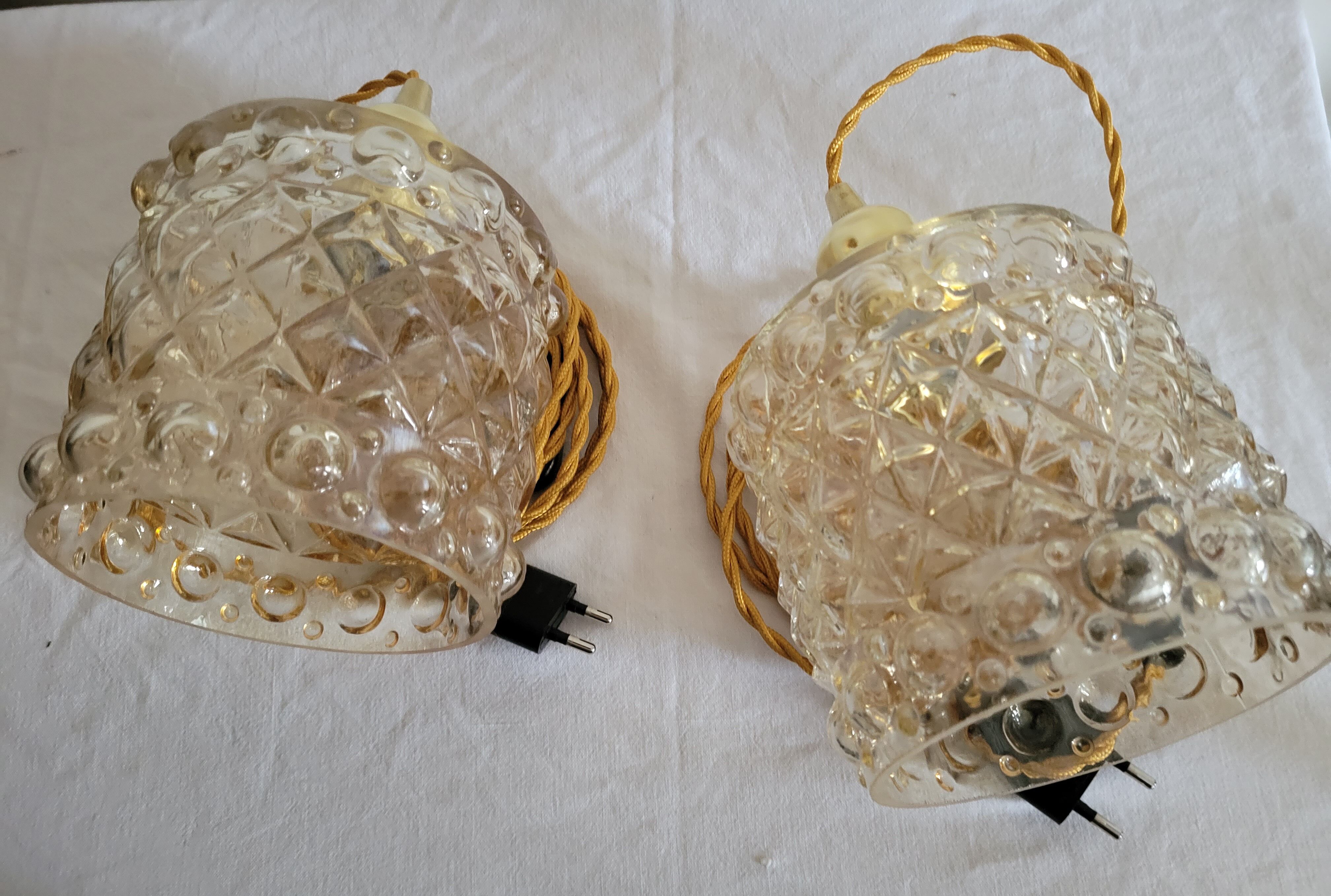 Pair of walking lamps