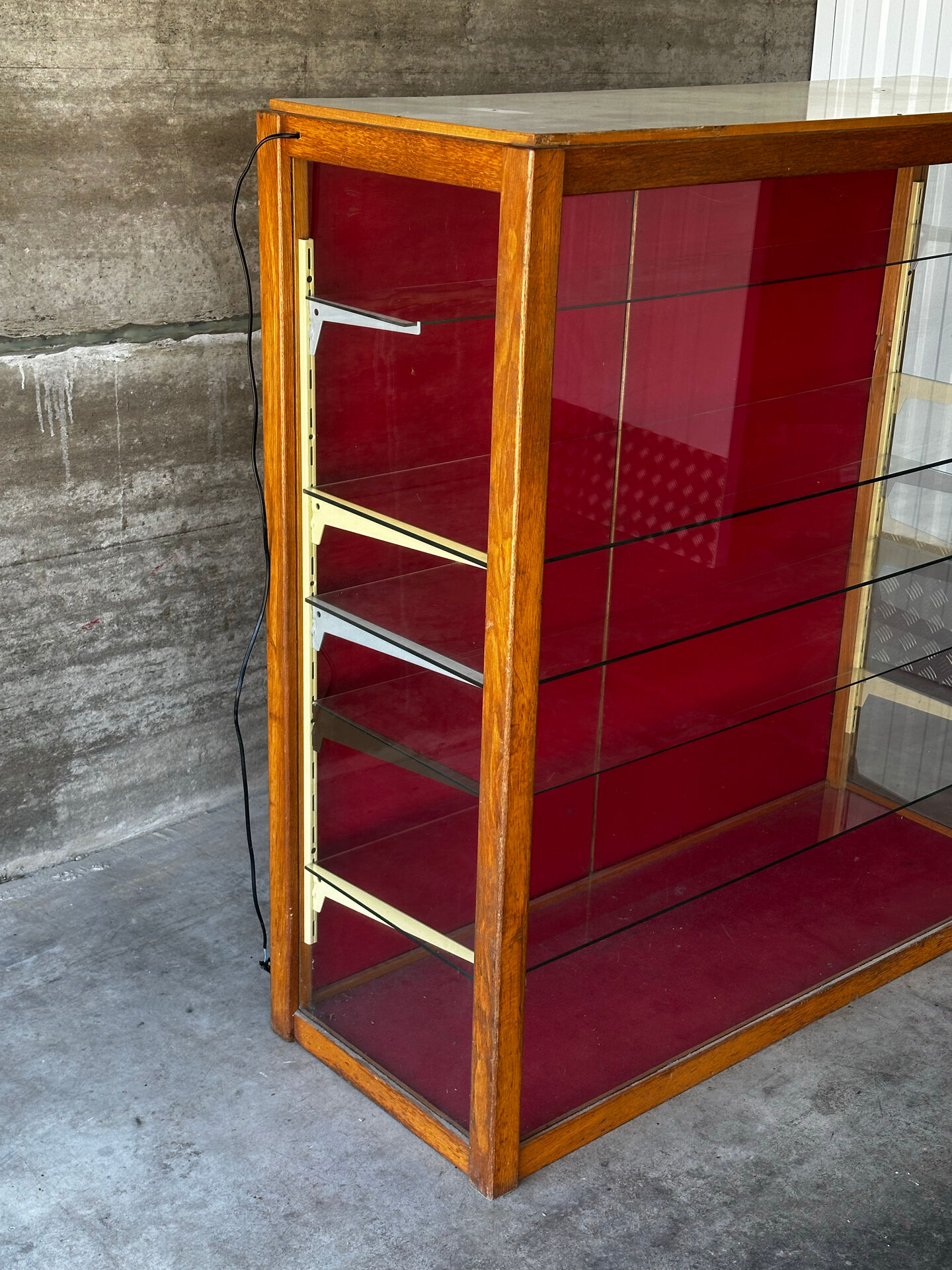 Antique shop display cabinet, 1930s