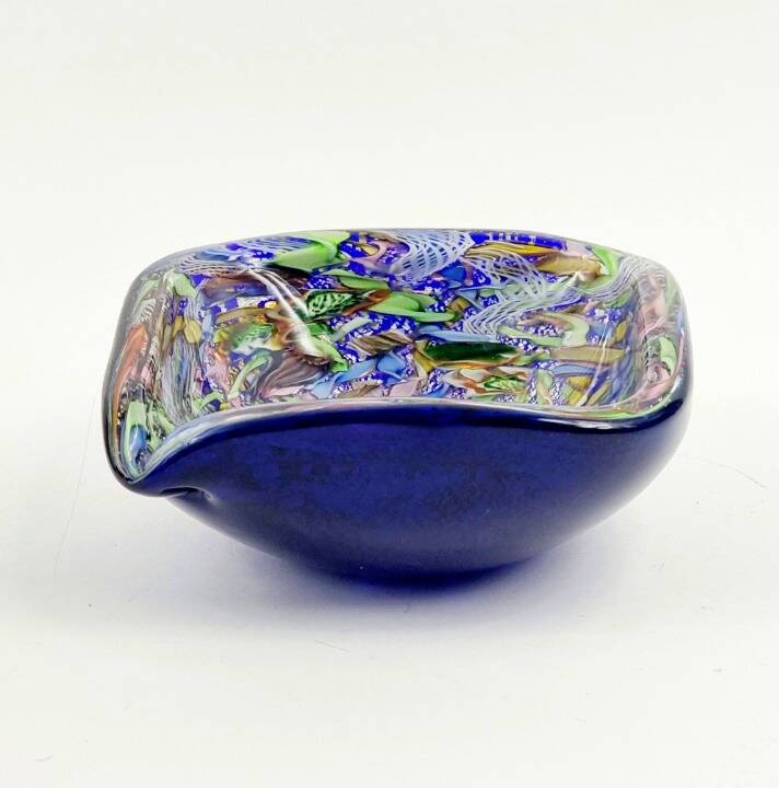 Large Murano Tutti Frutti Art Glass Bowl by Dino Martens for AvEM, Italy, 1960s