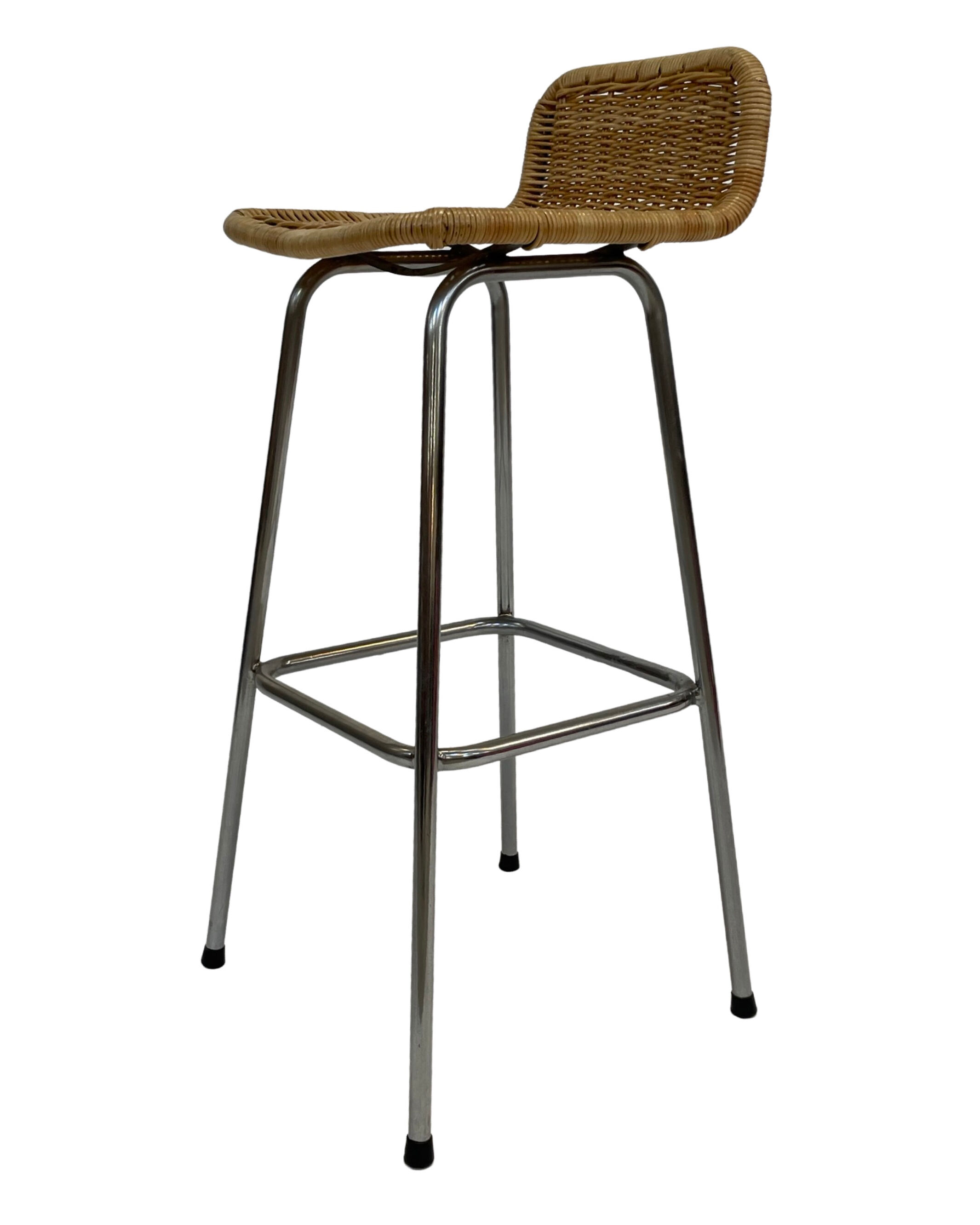 Vintage stool barstool Dirk van Sliedregt Rohe Noordwolde