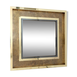 Miroir en laiton gravé  108x108cm