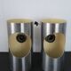 Paires appliques  tubes vintage 1970 inox satiné