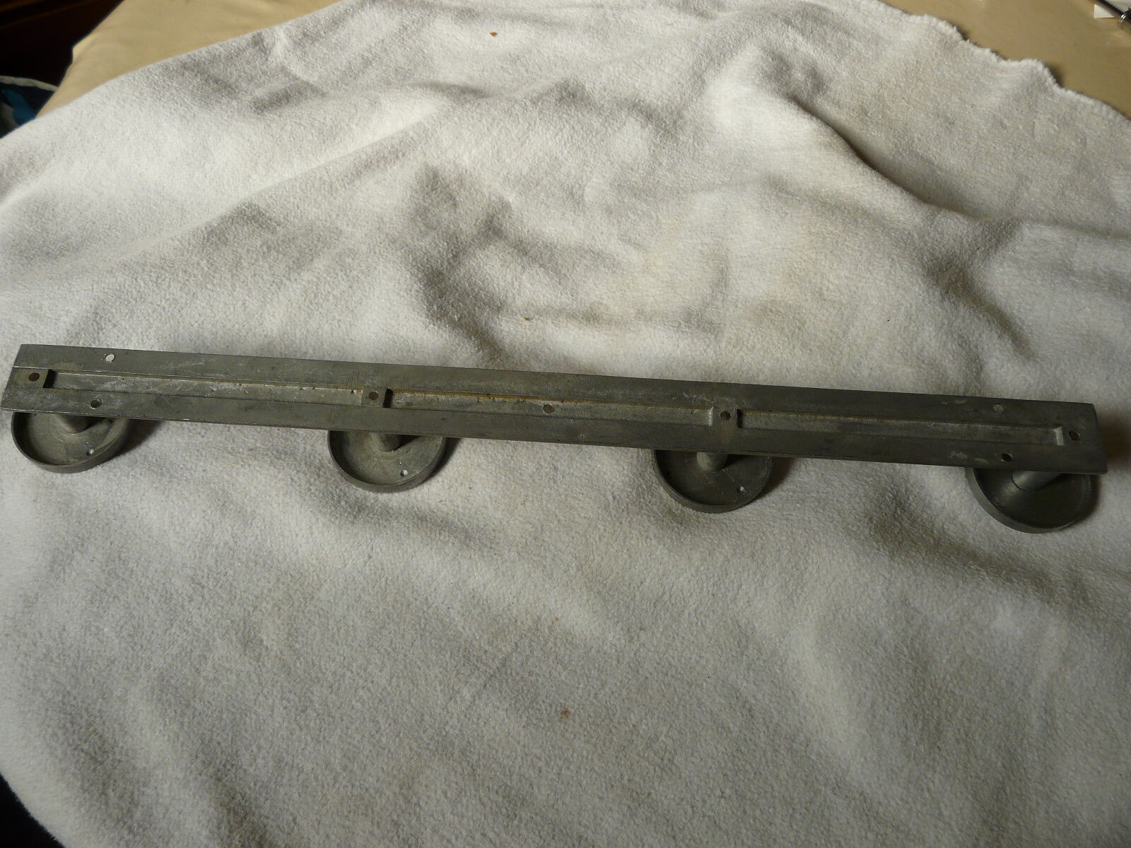 Coat 4 door hooks aluminium of the 1950s art deco