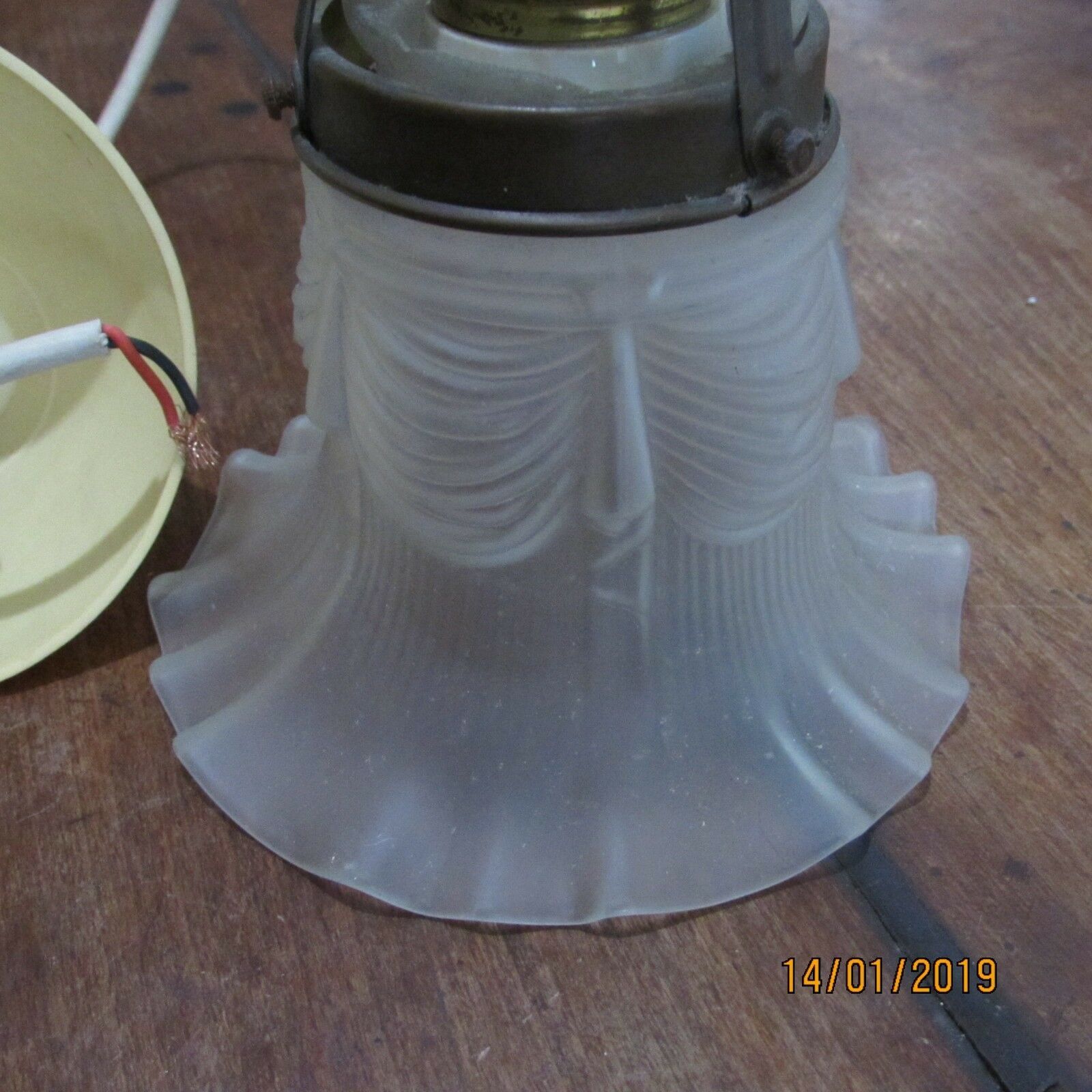 Apply tulip old glass paste suspension chandelier