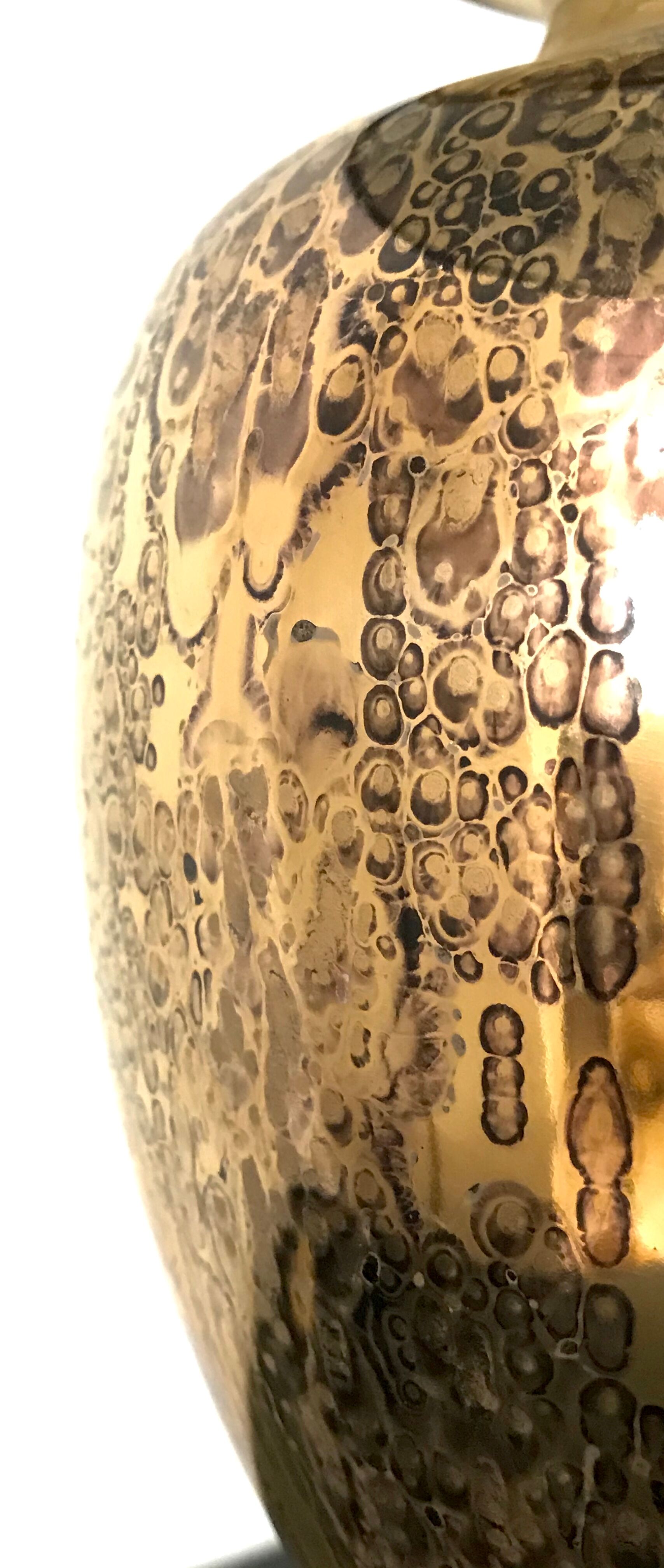 Vintage brass lamp by Le Dauphin