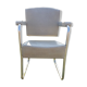 gray armchair wear skai see photo. Tubular frame. Sled feet.