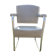 gray armchair wear skai see photo. Tubular frame. Sled feet.