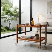 Mid-Century Modern Danish Bar Cart by Hans J. Wegner for Andreas Tuck, 1950s