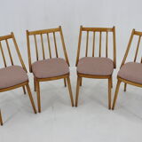 1970s Antonin Suman Beech Dining Chairs, Set of 4