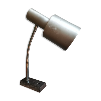 Vintage desk lamp in metal and wood