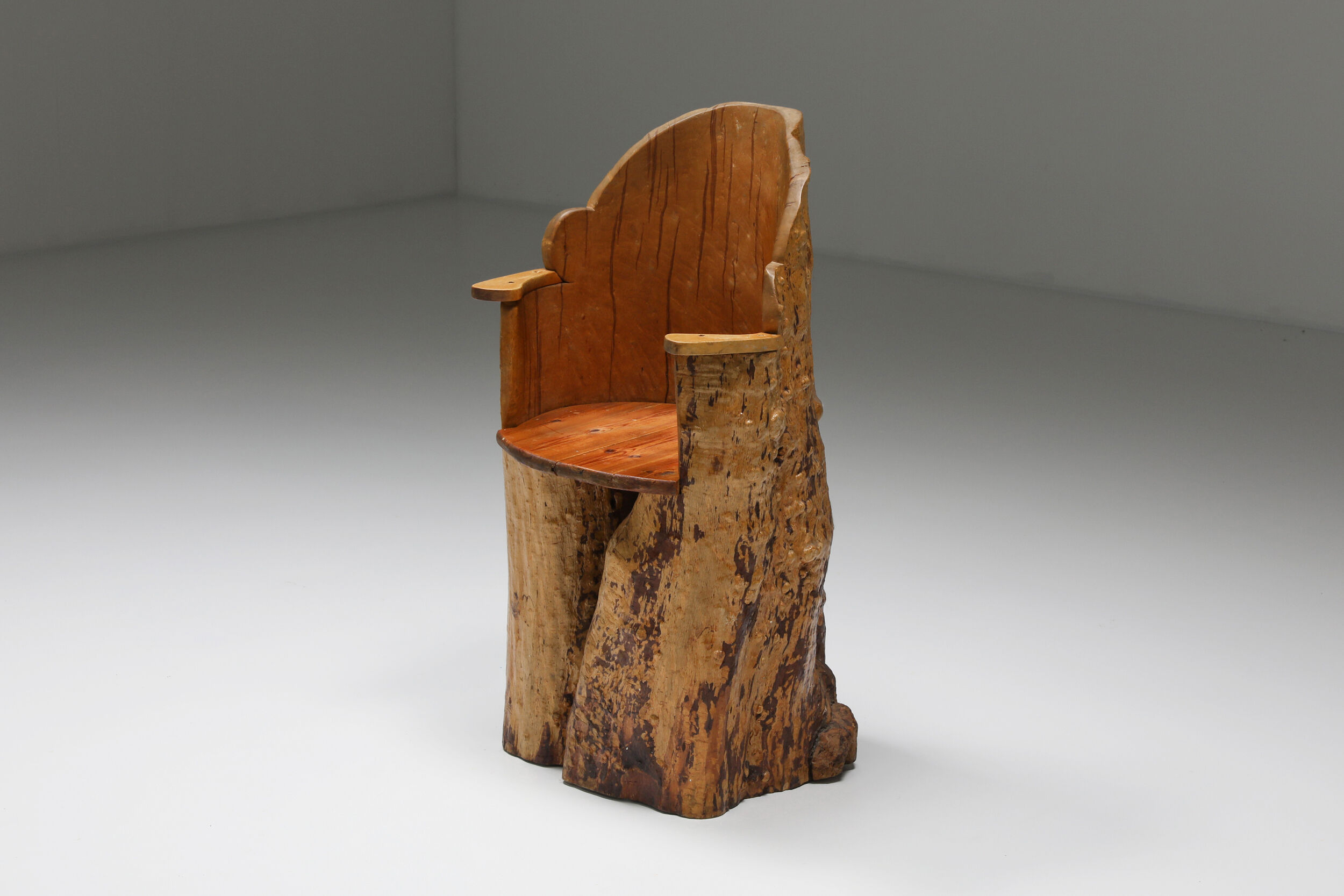 Wabi-Sabi organic wooden chair - 1830's