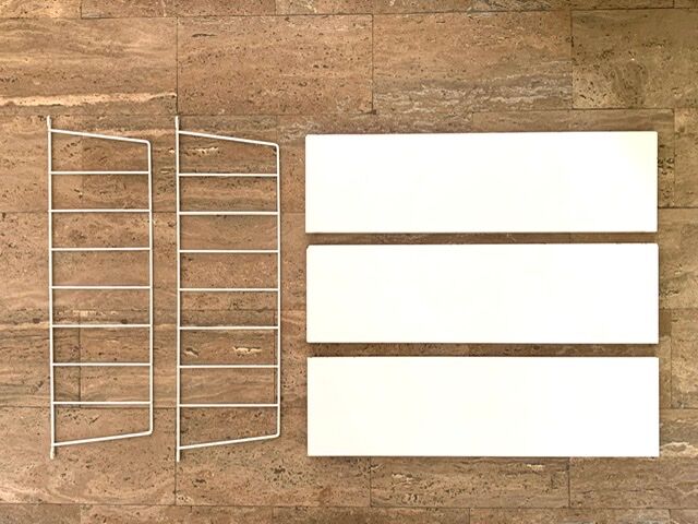 Etagère murale String blanche, années 70