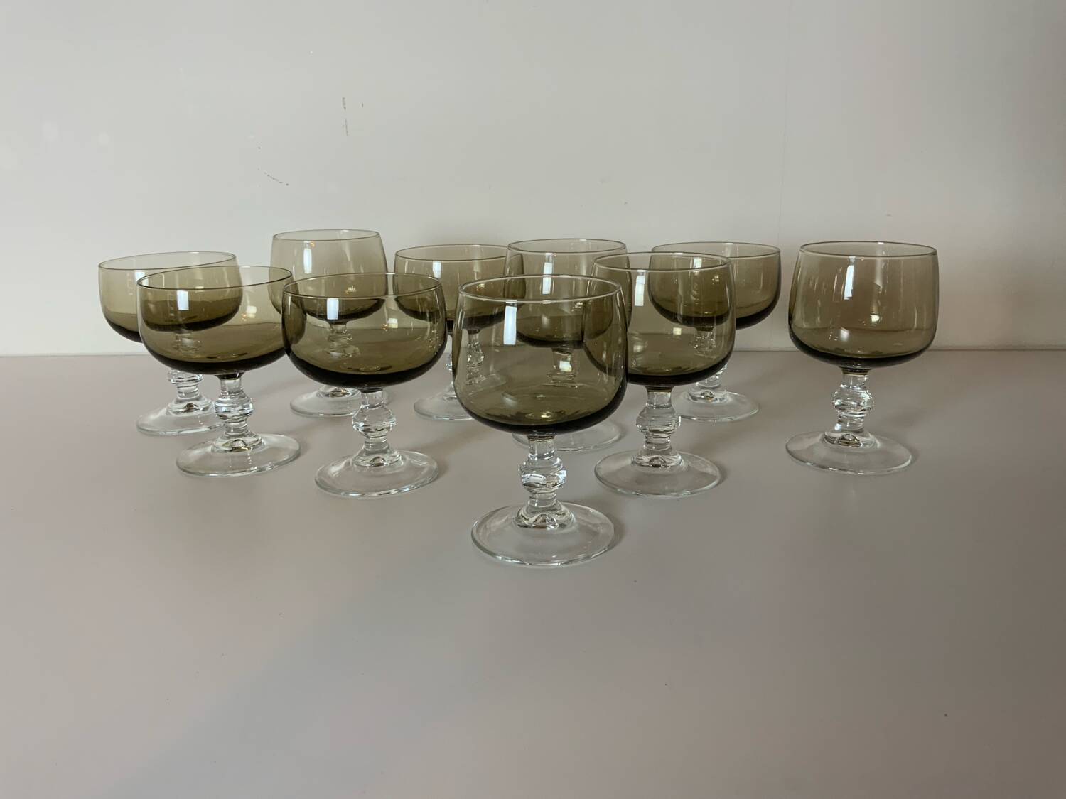 Verres à pied vintage 70´