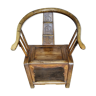 Chinese armchair horseshoe backrest