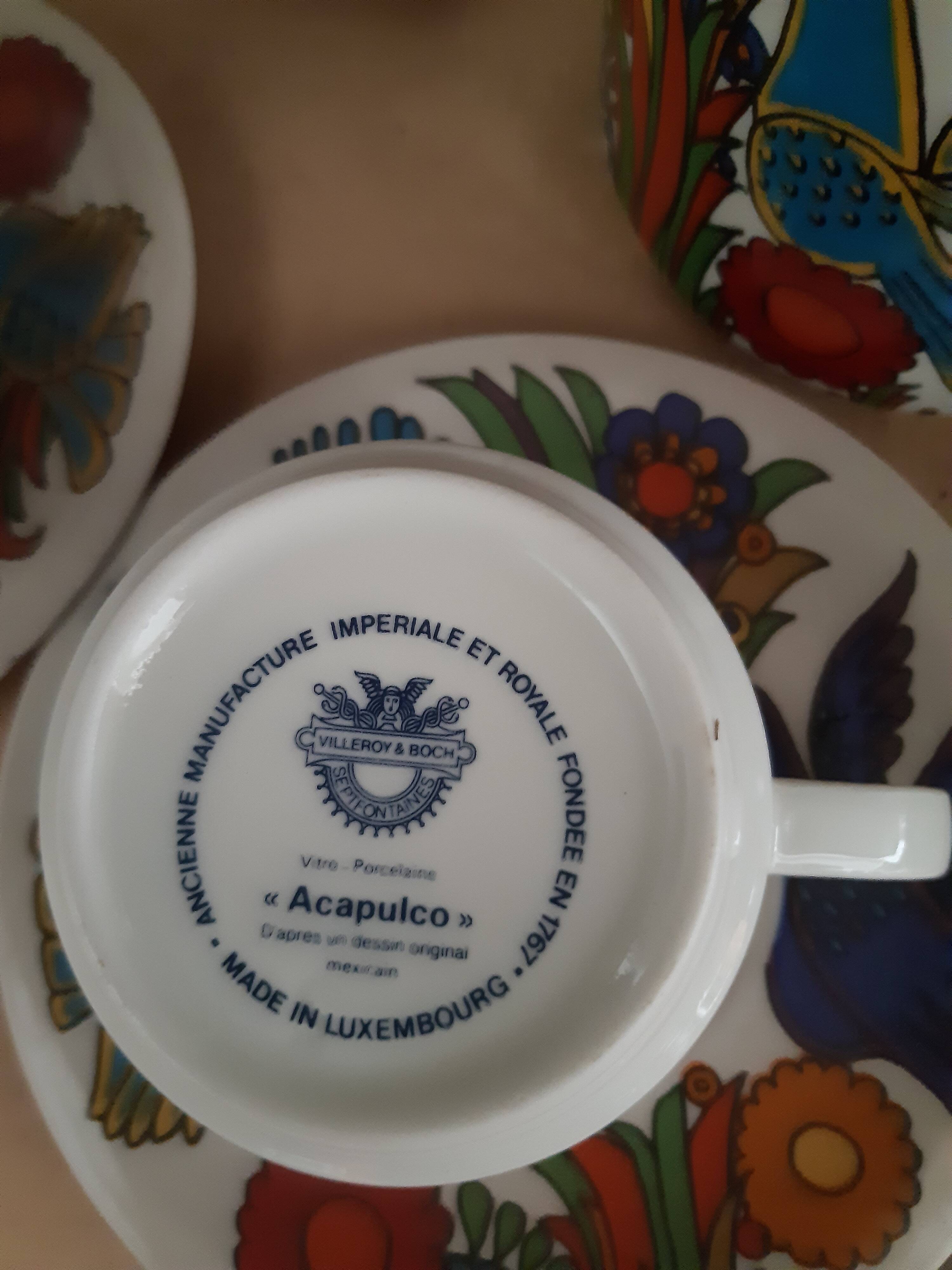 Café service Villeroy and Boch collection Acapulco