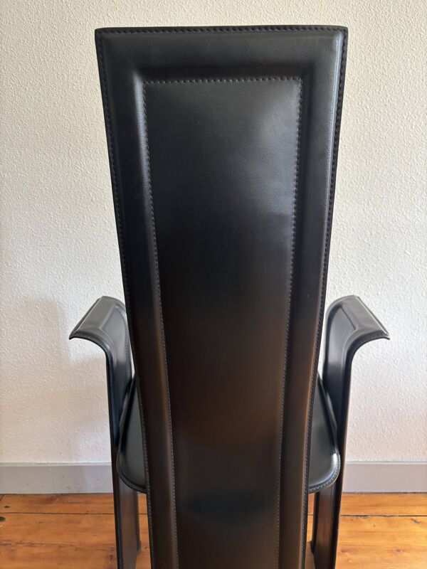 Fauteuil cuir Roche Bobois vintage