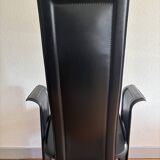 Fauteuil cuir Roche Bobois vintage