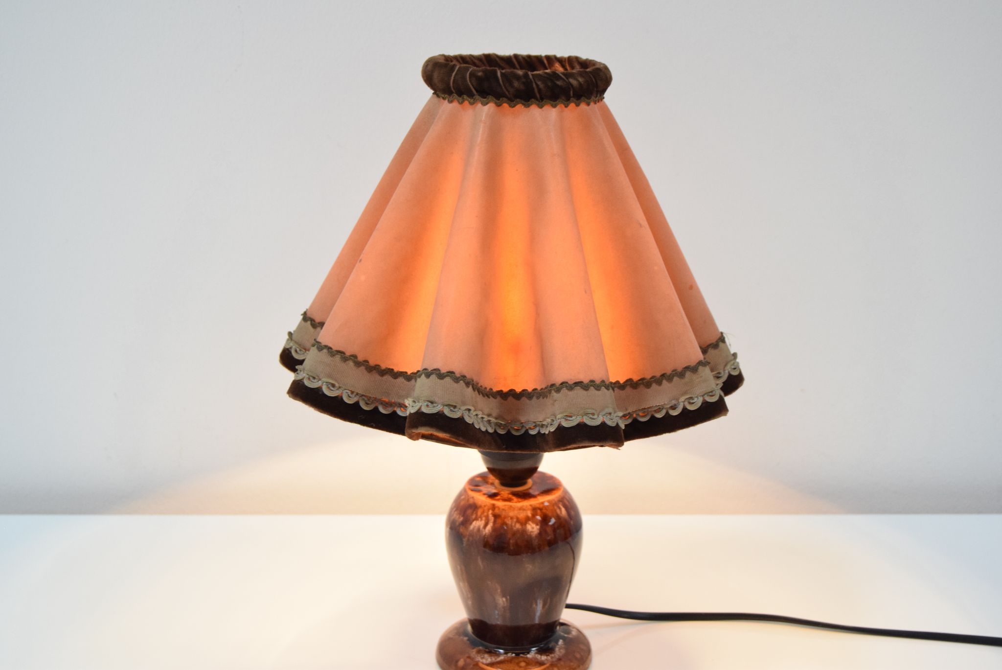 Lampe de table céramique art déco, années 1930